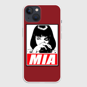 Чехол для iPhone 13 с принтом MIA в Новосибирске,  |  | Тематика изображения на принте: pulp | pulp fiction | quentin tarantino | tarantino | квентин тарантино | кино | криминальное чтиво | тарантино | тарентино | торентино | торрентино | фильм | чтиво