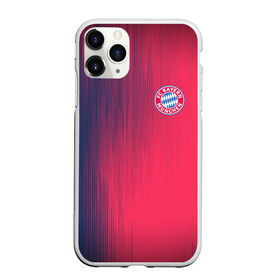 Чехол для iPhone 11 Pro матовый с принтом FC Bayern Munchen (Bavaria) в Новосибирске, Силикон |  | fc bayern munchen | бавария | геометрия | спорт | текстура | футбол