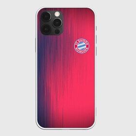 Чехол для iPhone 12 Pro Max с принтом FC Bayern Munchen (Bavaria) в Новосибирске, Силикон |  | fc bayern munchen | бавария | геометрия | спорт | текстура | футбол