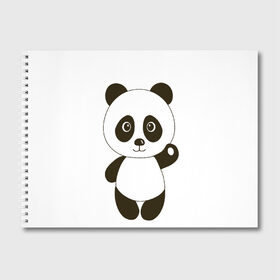 Альбом для рисования с принтом Панда в Новосибирске, 100% бумага
 | матовая бумага, плотность 200 мг. | мишка | панда