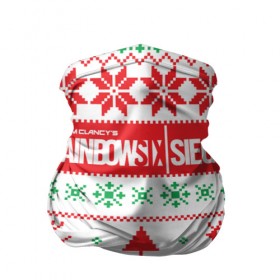 Бандана-труба 3D с принтом Новогодний Rainbow Six Siege в Новосибирске, 100% полиэстер, ткань с особыми свойствами — Activecool | плотность 150‒180 г/м2; хорошо тянется, но сохраняет форму | christmas | claus | funny | gameplay | jingle | merry | mozzie | pvp | r6s | santa | герой | клаус | огонь | олени | осада | радуга | рождество | санта | снайпер | снежинки | шутер