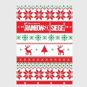 Скетчбук с принтом Новогодний Rainbow Six Siege в Новосибирске, 100% бумага
 | 48 листов, плотность листов — 100 г/м2, плотность картонной обложки — 250 г/м2. Листы скреплены сверху удобной пружинной спиралью | Тематика изображения на принте: christmas | claus | funny | gameplay | jingle | merry | mozzie | pvp | r6s | santa | герой | клаус | огонь | олени | осада | радуга | рождество | санта | снайпер | снежинки | шутер