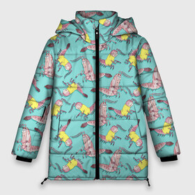 Женская зимняя куртка 3D с принтом Рик и Морти 4 сезон в Новосибирске, верх — 100% полиэстер; подкладка — 100% полиэстер; утеплитель — 100% полиэстер | длина ниже бедра, силуэт Оверсайз. Есть воротник-стойка, отстегивающийся капюшон и ветрозащитная планка. 

Боковые карманы с листочкой на кнопках и внутренний карман на молнии | 4сезон | rick and morty | мультсериал | рик и морти