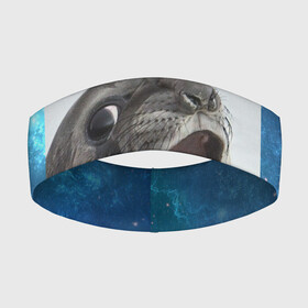 Повязка на голову 3D с принтом Тюлень в Новосибирске,  |  | животное | забавный | мем | тюлень | я