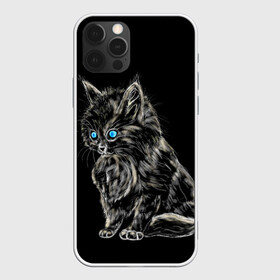 Чехол для iPhone 12 Pro Max с принтом Пушистый котёнок в Новосибирске, Силикон |  | Тематика изображения на принте: животные | зверёк | кот | котёнок | милашка | няшка | счастье
