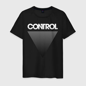 Мужская футболка хлопок с принтом Control в Новосибирске, 100% хлопок | прямой крой, круглый вырез горловины, длина до линии бедер, слегка спущенное плечо. | Тематика изображения на принте: control | джесси | игра | контрол