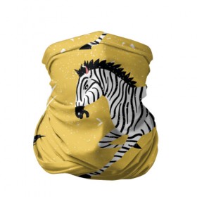Бандана-труба 3D с принтом Зебра АРТ в Новосибирске, 100% полиэстер, ткань с особыми свойствами — Activecool | плотность 150‒180 г/м2; хорошо тянется, но сохраняет форму | animals | zebra | животные | зебра