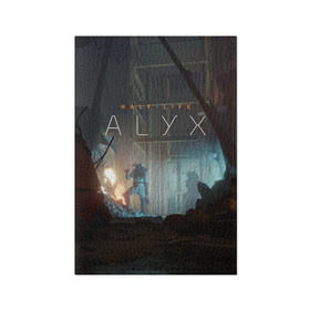 Обложка для паспорта матовая кожа с принтом HALF-LIFE: ALYX в Новосибирске, натуральная матовая кожа | размер 19,3 х 13,7 см; прозрачные пластиковые крепления | Тематика изображения на принте: alex | alyx | freeman | g man | gman | gordon | half | half life | halflife | life | valve | алекс | аликс | вальв | вэльв | гордон | джи | лайф | мен | фримен | халф | халф лайф | халфлайф