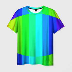 Мужская футболка 3D с принтом MAKE LOVE, NOT WAR в Новосибирске, 100% полиэфир | прямой крой, круглый вырез горловины, длина до линии бедер | абстракция | градиент | многоцветный