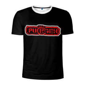 Мужская футболка 3D спортивная с принтом Purgen в Новосибирске, 100% полиэстер с улучшенными характеристиками | приталенный силуэт, круглая горловина, широкие плечи, сужается к линии бедра | moscow punks | punks | punks not dead | purgen | московские панки | панки | пурген