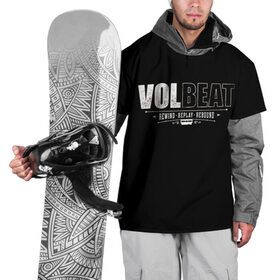 Накидка на куртку 3D с принтом Volbeat в Новосибирске, 100% полиэстер |  | groove metal | hardcore | psychobilly | rebound | replay | rewind | volbeat | волбит