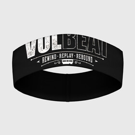 Повязка на голову 3D с принтом Volbeat в Новосибирске,  |  | groove metal | hardcore | psychobilly | rebound | replay | rewind | volbeat | волбит