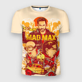 Мужская футболка 3D спортивная с принтом Безумный Макс в Новосибирске, 100% полиэстер с улучшенными характеристиками | приталенный силуэт, круглая горловина, широкие плечи, сужается к линии бедра | Тематика изображения на принте: mad max. боевик | байкер | бандит | постапокалипсис | пустыня