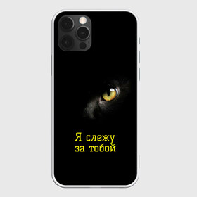 Чехол для iPhone 12 Pro Max с принтом Следящий кошачий глаз в Новосибирске, Силикон |  | кот в темноте | кошачий глаз