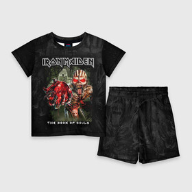 Детский костюм с шортами 3D с принтом Iron Maiden в Новосибирске,  |  | Тематика изображения на принте: heavy metal | iron maiden | metal | айрон мейден | группы | метал | музыка | рок | хеви метал