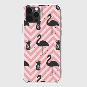 Чехол для iPhone 12 Pro Max с принтом Черный фламинго в Новосибирске, Силикон |  | Тематика изображения на принте: animal | bird | flamingo | pink | pnik flamingo | животные | птицы | розовый | розовый фламинго | фламинго