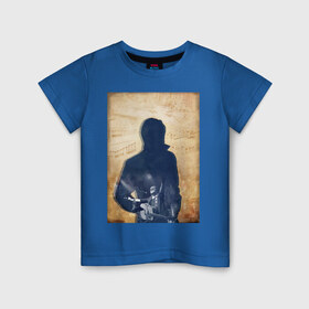 Детская футболка хлопок с принтом BG в Новосибирске, 100% хлопок | круглый вырез горловины, полуприлегающий силуэт, длина до линии бедер | аквариум | бг | рок | русский рок