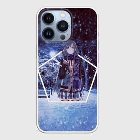 Чехол для iPhone 13 Pro с принтом Snow Bunny Girl в Новосибирске,  |  | no yume wo minai | seishun buta yarou | wa bunny girl senpai | аниме | глупый | девочки зайки | девушка | зима | манга | мечту | не понимает | ночь | парк | свет | свин | снег | этот