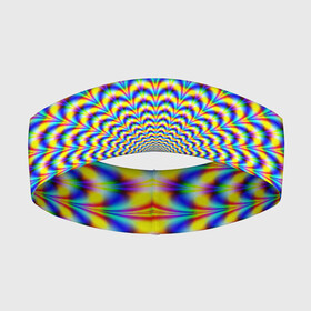 Повязка на голову 3D с принтом Пульсация в Новосибирске,  |  | abstract | abstraction | texture | абстракция | геометрия | иллюзия | обман зрения | оптический узор | текстура