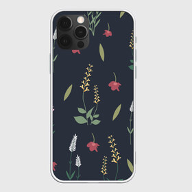 Чехол для iPhone 12 Pro Max с принтом Цветочный миф в Новосибирске, Силикон |  | branch | foliage | leafy | nature | ветка | веточка | лист | листочки | листья | природа | фиолетовый | цветок | ягоды