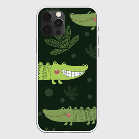 Чехол для iPhone 12 Pro Max с принтом Милый крокодил в Новосибирске, Силикон |  | Тематика изображения на принте: аллигатор | для детей | животные | крокодил
