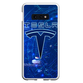 Чехол для Samsung S10E с принтом Tesla в Новосибирске, Силикон | Область печати: задняя сторона чехла, без боковых панелей | cybertruck | elon reeve musk | model 3 | pickup | tech | technology | tesla | грузовик | илон маск | кибер | моторс | пикап | тесла