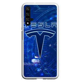 Чехол для Honor 20 с принтом Tesla в Новосибирске, Силикон | Область печати: задняя сторона чехла, без боковых панелей | cybertruck | elon reeve musk | model 3 | pickup | tech | technology | tesla | грузовик | илон маск | кибер | моторс | пикап | тесла