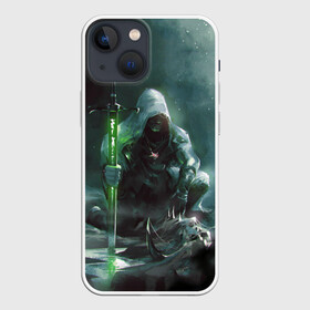 Чехол для iPhone 13 mini с принтом ВЕДЬМАК в Новосибирске,  |  | gerald | geralt | henry cavill | netflix | the witcher | wild hunt | witcher | ведьмак | ведьмак сериал | генри кавилл | геральд | дикая охота | нетфликс