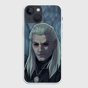 Чехол для iPhone 13 mini с принтом НЕТФЛИКС ВЕДЬМАК в Новосибирске,  |  | gerald | geralt | henry cavill | netflix | the witcher | wild hunt | witcher | ведьмак | ведьмак сериал | генри кавилл | геральд | дикая охота | нетфликс