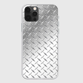 Чехол для iPhone 12 Pro Max с принтом Рифлёный металл в Новосибирске, Силикон |  | металл рифлёный железо блеск текстура