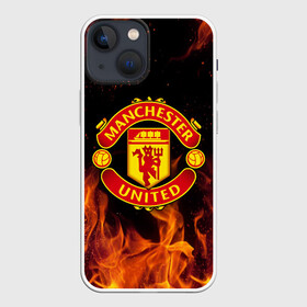 Чехол для iPhone 13 mini с принтом МАНЧЕСТЕР ЮНАЙТЕД | FCMU | MANCHESTER UNITED в Новосибирске,  |  | fc | fcmu | football | football club | manchester united | red devils | sport | красные дьяволы | манчестер юнайтед | спорт | фк | фкмю | футбол | футбольный клуб