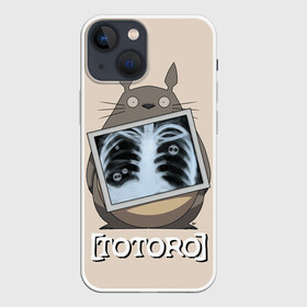 Чехол для iPhone 13 mini с принтом My Neighbor Totoro рентген в Новосибирске,  |  | anime | hayao miyazaki | japanese | meme | miyazaki | piano | studio ghibli | tokyo | totoro | гибли | котобус | мой | сосед | сусуватари | тонари | тоторо | хаяо миядзаки