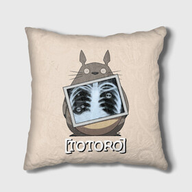 Подушка 3D с принтом My Neighbor Totoro рентген в Новосибирске, наволочка – 100% полиэстер, наполнитель – холлофайбер (легкий наполнитель, не вызывает аллергию). | состоит из подушки и наволочки. Наволочка на молнии, легко снимается для стирки | anime | hayao miyazaki | japanese | meme | miyazaki | piano | studio ghibli | tokyo | totoro | гибли | котобус | мой | сосед | сусуватари | тонари | тоторо | хаяо миядзаки