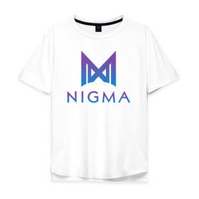 Мужская футболка хлопок Oversize с принтом Nigma esports в Новосибирске, 100% хлопок | свободный крой, круглый ворот, “спинка” длиннее передней части | Тематика изображения на принте: gh | kuroky | mind_control | miracle | nigma | w33 | виха | гх | джиейч | дота | дота 2 | игра | интернешнл | киберспорт | куро | майнд контрол | миракл | нигма