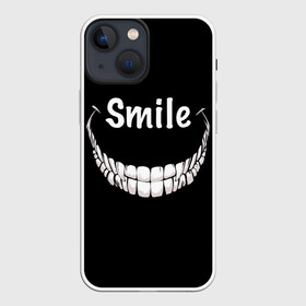 Чехол для iPhone 13 mini с принтом Smile в Новосибирске,  |  | smile | words | зубы | надпись | улыбка