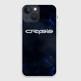 Чехол для iPhone 13 mini с принтом Crysis Armor в Новосибирске,  |  | armor | crysis | crysis 4 | game | hex | hexagon | броня | броня crysis | гексагоны | доспехи | игра | крайзис | кризис | логотип | надпись | шутер