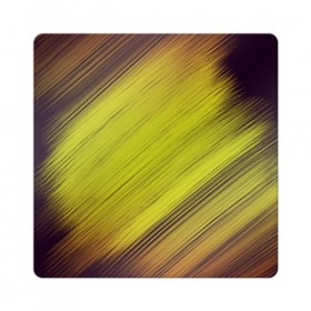 Магнит виниловый Квадрат с принтом Золотой штрих в Новосибирске, полимерный материал с магнитным слоем | размер 9*9 см, закругленные углы | золотое | интересное | летние | осеннее | солнечное | цветное