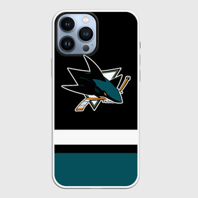 Чехол для iPhone 13 Pro Max с принтом Сан Хосе Шаркс в Новосибирске,  |  | Тематика изображения на принте: hockey | nhl | san jose | san jose sharks | sharks | usa | нхл | сан хосе | сан хосе шаркс | спорт | сша | хоккей | шайба | шаркс