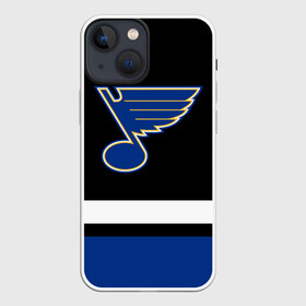 Чехол для iPhone 13 mini с принтом Сент Луис Блюз НХЛ в Новосибирске,  |  | blues | hockey | nhl | st. louis | st. louis blues | usa | блюз | нхл | сент луис | сент луис блюз | спорт | сша | хоккей | шайба