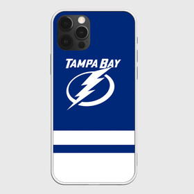 Чехол для iPhone 12 Pro с принтом Тампа-Бэй Лайтнинг НХЛ в Новосибирске, силикон | область печати: задняя сторона чехла, без боковых панелей | hockey | lightning | nhl | tampa bay | tampa bay lightning | usa | лайтнинг | нхл | спорт | сша | тампа бэй | тампа бэй лайтнинг | хоккей | шайба