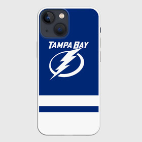 Чехол для iPhone 13 mini с принтом Тампа Бэй Лайтнинг НХЛ в Новосибирске,  |  | Тематика изображения на принте: hockey | lightning | nhl | tampa bay | tampa bay lightning | usa | лайтнинг | нхл | спорт | сша | тампа бэй | тампа бэй лайтнинг | хоккей | шайба