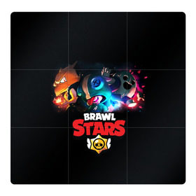 Магнитный плакат 3Х3 с принтом Brawl Stars в Новосибирске, Полимерный материал с магнитным слоем | 9 деталей размером 9*9 см | bo | brawl | brock | bull | colt | dynamike | elprimo | jessie | leon | moba | nita | shelly | stars | бо | брок | булл | джесси | динамайк | кольт | леон | нита | шелли | эльпримо