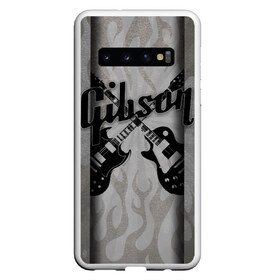 Чехол для Samsung Galaxy S10 с принтом Gibson в Новосибирске, Силикон | Область печати: задняя сторона чехла, без боковых панелей | custom guitar | gibson | gibson usa | grover | guitar | hard rock | les paul | lespol | metal | punk | rock | sg | sg300 | sg400 | гибсон | гитара | гитары | лес пол | леспаул | леспол | панк | рок | хард рок | хардрок