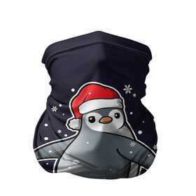 Бандана-труба 3D с принтом Santa penguin в Новосибирске, 100% полиэстер, ткань с особыми свойствами — Activecool | плотность 150‒180 г/м2; хорошо тянется, но сохраняет форму | christmas | claus | jingle | merry | santa | елка | игрушки | клаус | клюв | колокольчик | новый год | олени | пингвин | подарок | праздник | рождество | санта | снег | снежинки | шапка