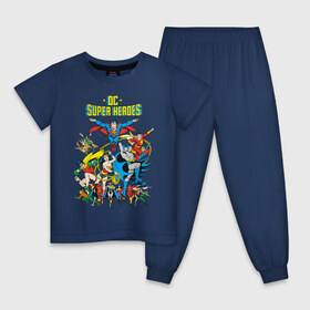 Детская пижама хлопок с принтом Justice League в Новосибирске, 100% хлопок |  брюки и футболка прямого кроя, без карманов, на брюках мягкая резинка на поясе и по низу штанин
 | dc comics | flash | green lantern | justice league | shtatjl | superhero | superman. batman | wonder woman | аквамен | бэтмен | бэтмэн | бэтс | зеленый фонарь | лига справедливости | супермен | супс | флеш | флэш | чудо женщина