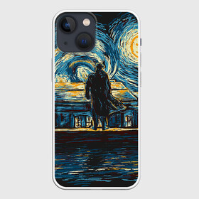 Чехол для iPhone 13 mini с принтом Sherlock в Новосибирске,  |  | 221b | bbc | benedict cumberbatch | john watson | mark gatiss | martin freeman | sherlock holmes | steven moffat | бейкер | джон ватсон | мориарти | стрит | шерлок