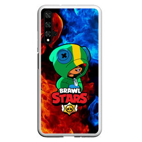 Чехол для Honor 20 с принтом Brawl Stars LEON в Новосибирске, Силикон | Область печати: задняя сторона чехла, без боковых панелей | Тематика изображения на принте: 8 bit | 8 бит | brawl | brawl stars | crow | leon | stars | бравл | бравл старс | браво старс | игра | компьютерная | кров | леон | огонь | онлайн | пламя | старс