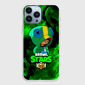 Чехол для iPhone 13 Pro Max с принтом Brawl Stars LEON в Новосибирске,  |  | Тематика изображения на принте: 8 bit | 8 бит | brawl | brawl stars | crow | leon | stars | бравл | бравл старс | браво старс | игра | компьютерная | кров | леон | огонь | онлайн | пламя | старс