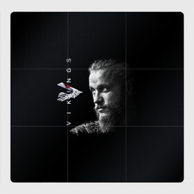 Магнитный плакат 3Х3 с принтом Vikings в Новосибирске, Полимерный материал с магнитным слоем | 9 деталей размером 9*9 см | mgm television | vikings | викинги | майкл хёрст | скандинавия