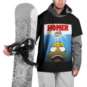 Накидка на куртку 3D с принтом Homer в Новосибирске, 100% полиэстер |  | bart | beer | family | homer | jaws | lisa | maggie | marge | shark | simpson | simpsons | thesimpsons | акула | барт | гомер | лиза | мардж | мегги | семья | симпсоны | челюсти